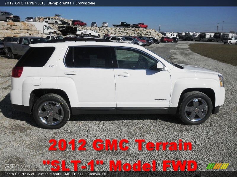 Olympic White / Brownstone 2012 GMC Terrain SLT