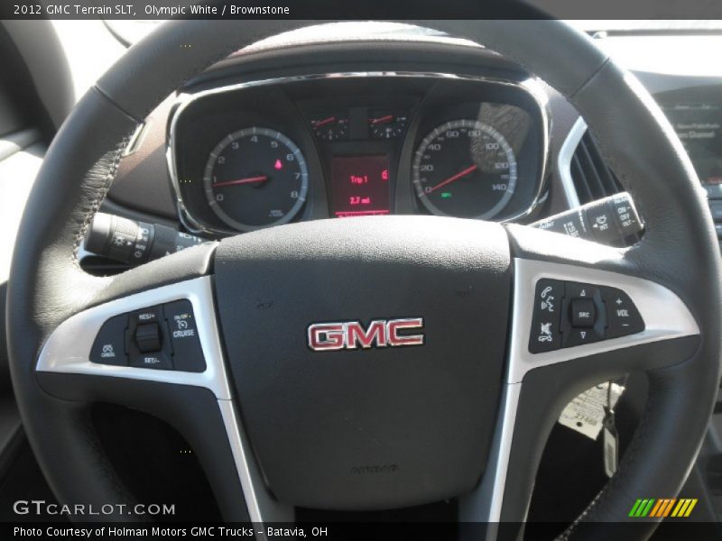 Olympic White / Brownstone 2012 GMC Terrain SLT