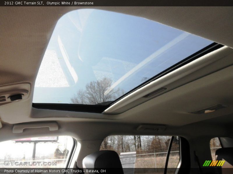 Olympic White / Brownstone 2012 GMC Terrain SLT