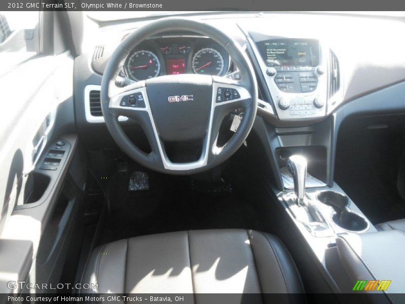 Olympic White / Brownstone 2012 GMC Terrain SLT