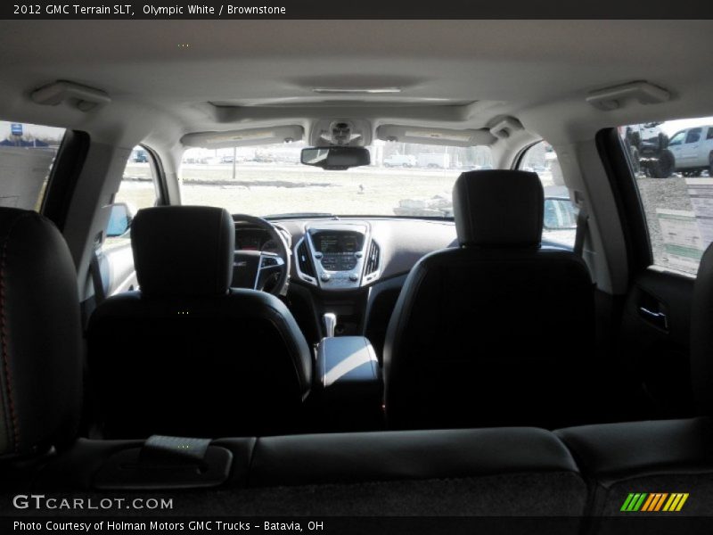 Olympic White / Brownstone 2012 GMC Terrain SLT