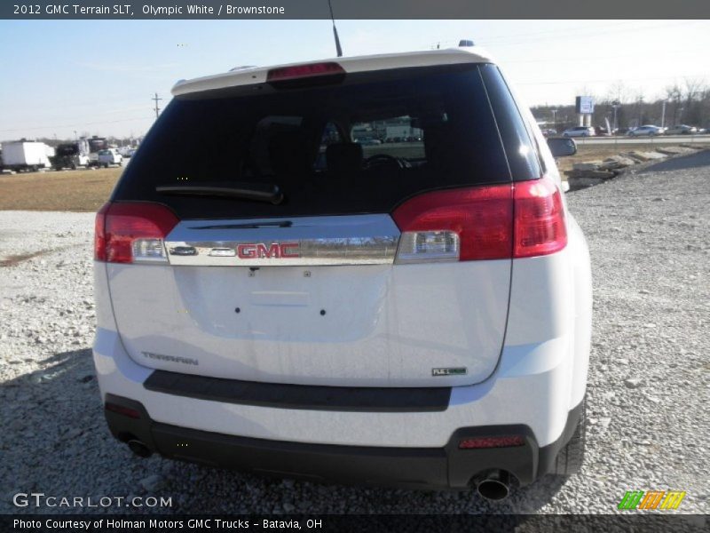 Olympic White / Brownstone 2012 GMC Terrain SLT