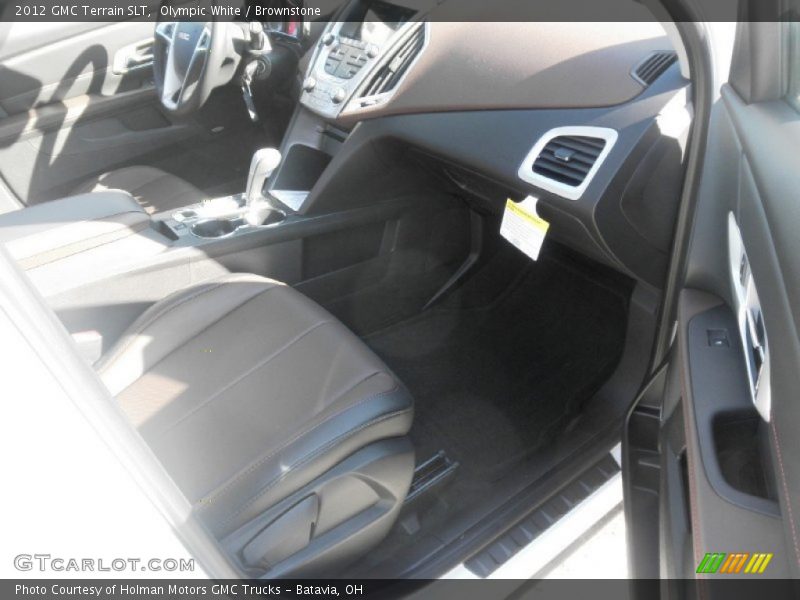 Olympic White / Brownstone 2012 GMC Terrain SLT