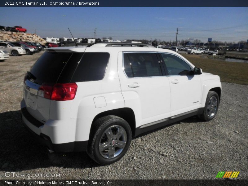 Olympic White / Brownstone 2012 GMC Terrain SLT