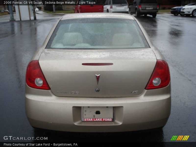 Sedona Beige Metallic / Light Taupe 2006 Pontiac G6 V6 Sedan