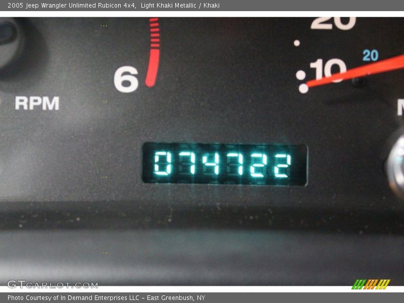 Light Khaki Metallic / Khaki 2005 Jeep Wrangler Unlimited Rubicon 4x4