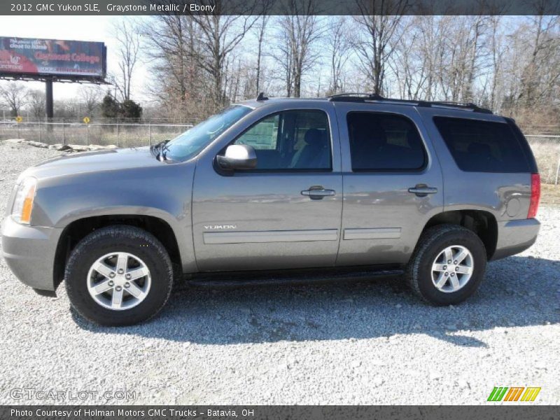 Graystone Metallic / Ebony 2012 GMC Yukon SLE