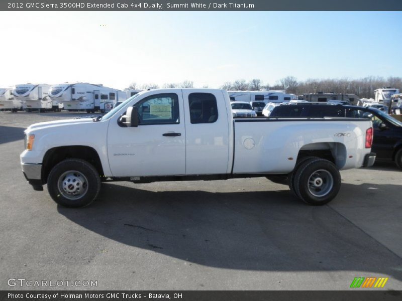 Summit White / Dark Titanium 2012 GMC Sierra 3500HD Extended Cab 4x4 Dually