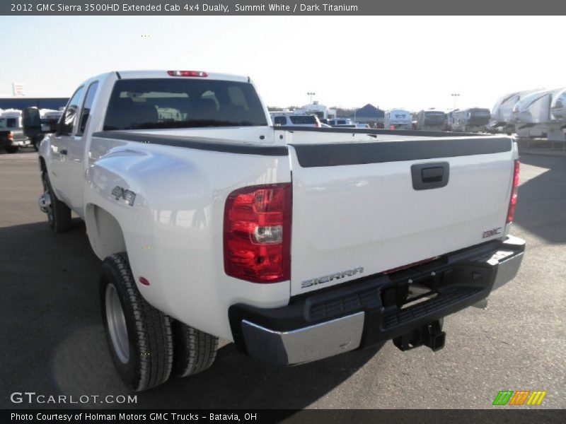 Summit White / Dark Titanium 2012 GMC Sierra 3500HD Extended Cab 4x4 Dually