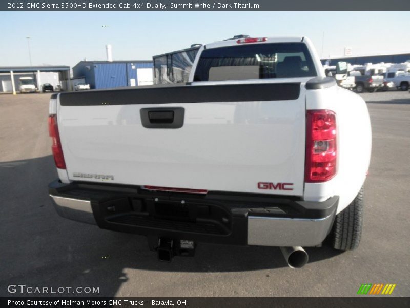 Summit White / Dark Titanium 2012 GMC Sierra 3500HD Extended Cab 4x4 Dually