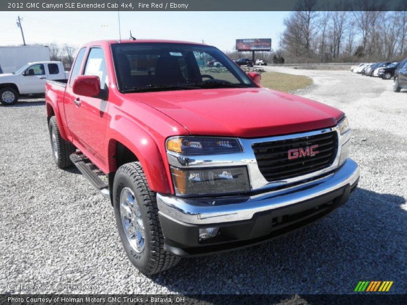 Fire Red / Ebony 2012 GMC Canyon SLE Extended Cab 4x4