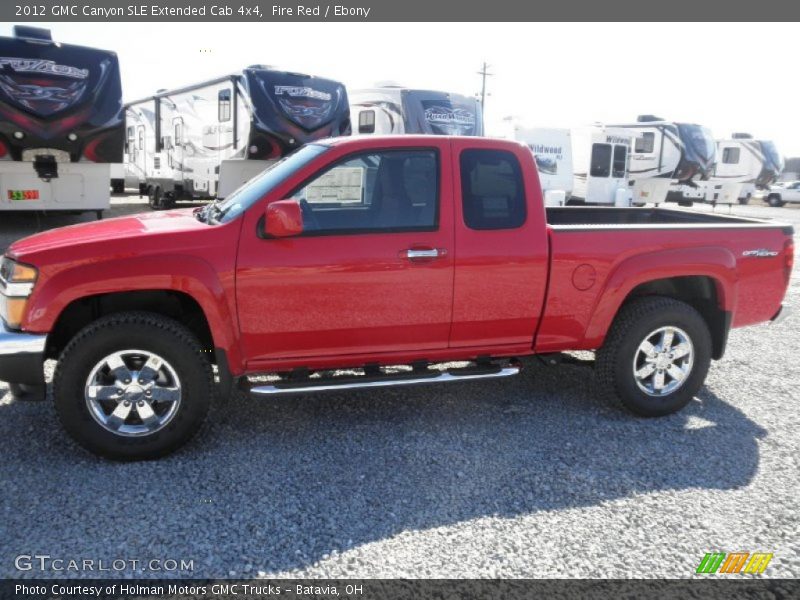 Fire Red / Ebony 2012 GMC Canyon SLE Extended Cab 4x4