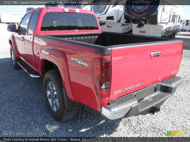 Fire Red / Ebony 2012 GMC Canyon SLE Extended Cab 4x4