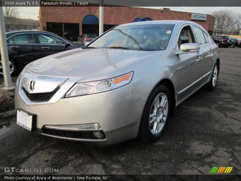 Palladium Metallic / Taupe 2009 Acura TL 3.5