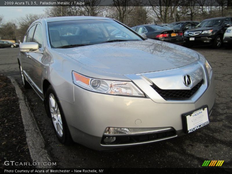 Palladium Metallic / Taupe 2009 Acura TL 3.5