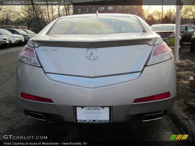 Palladium Metallic / Taupe 2009 Acura TL 3.5