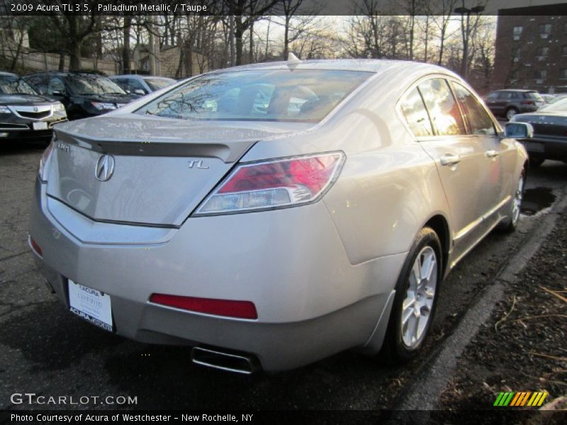 Palladium Metallic / Taupe 2009 Acura TL 3.5