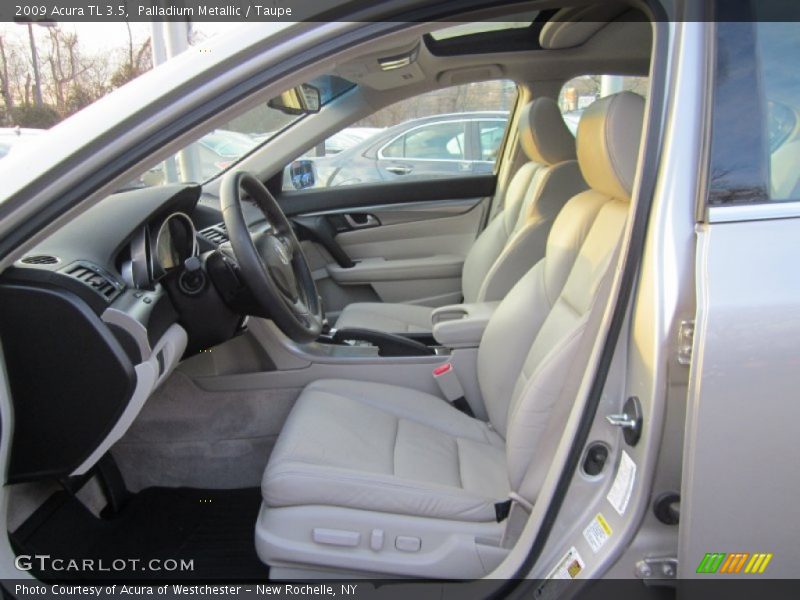 Palladium Metallic / Taupe 2009 Acura TL 3.5