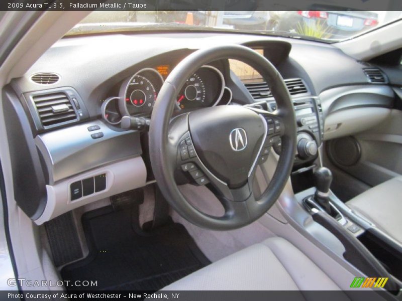 Palladium Metallic / Taupe 2009 Acura TL 3.5