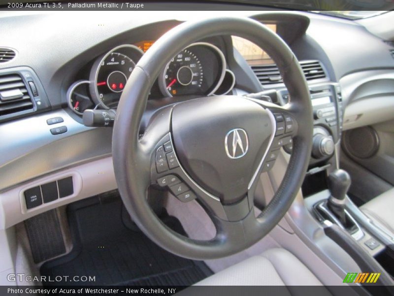 Palladium Metallic / Taupe 2009 Acura TL 3.5