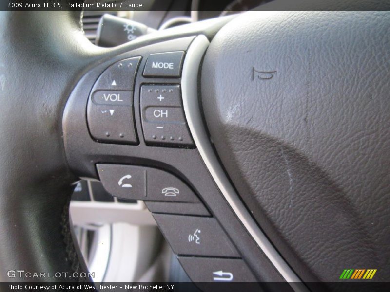 Palladium Metallic / Taupe 2009 Acura TL 3.5