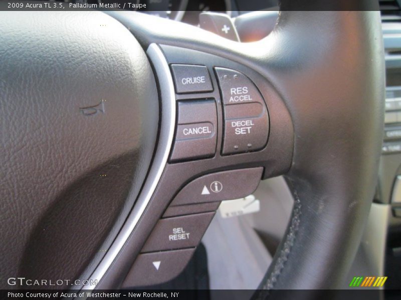 Palladium Metallic / Taupe 2009 Acura TL 3.5