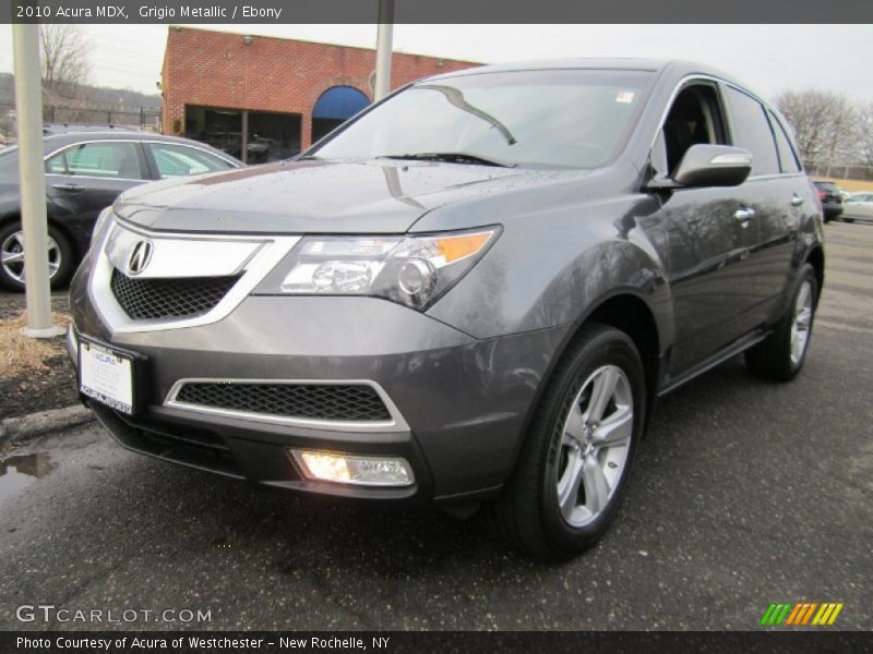 Grigio Metallic / Ebony 2010 Acura MDX