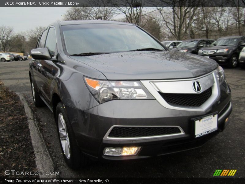 Grigio Metallic / Ebony 2010 Acura MDX