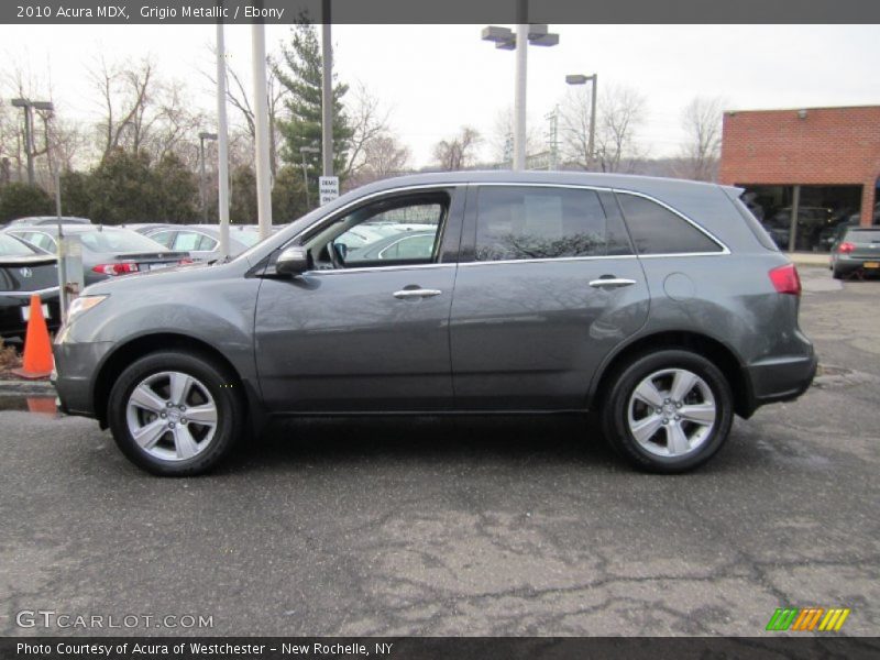 Grigio Metallic / Ebony 2010 Acura MDX