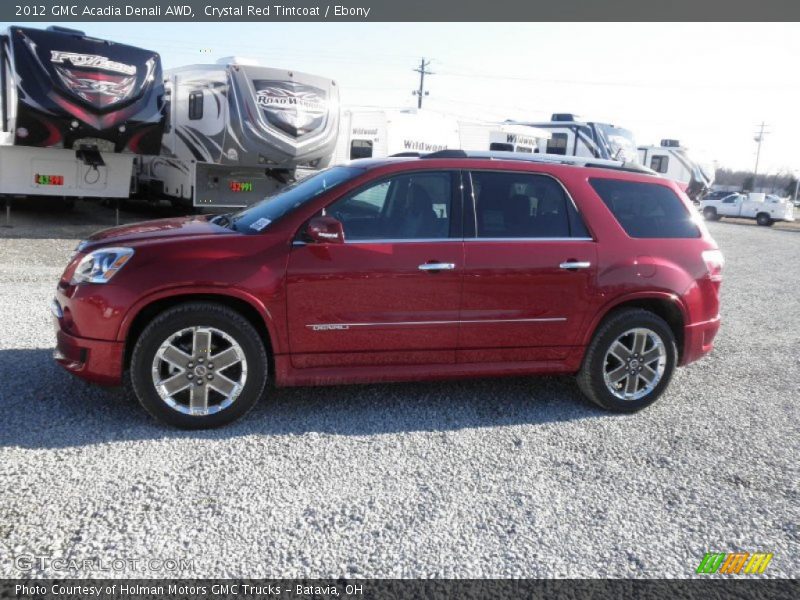 Crystal Red Tintcoat / Ebony 2012 GMC Acadia Denali AWD
