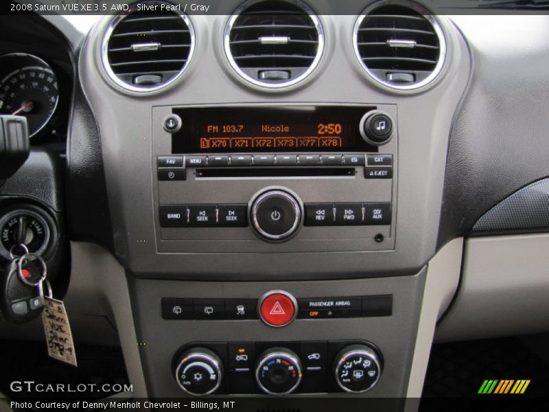 Silver Pearl / Gray 2008 Saturn VUE XE 3.5 AWD