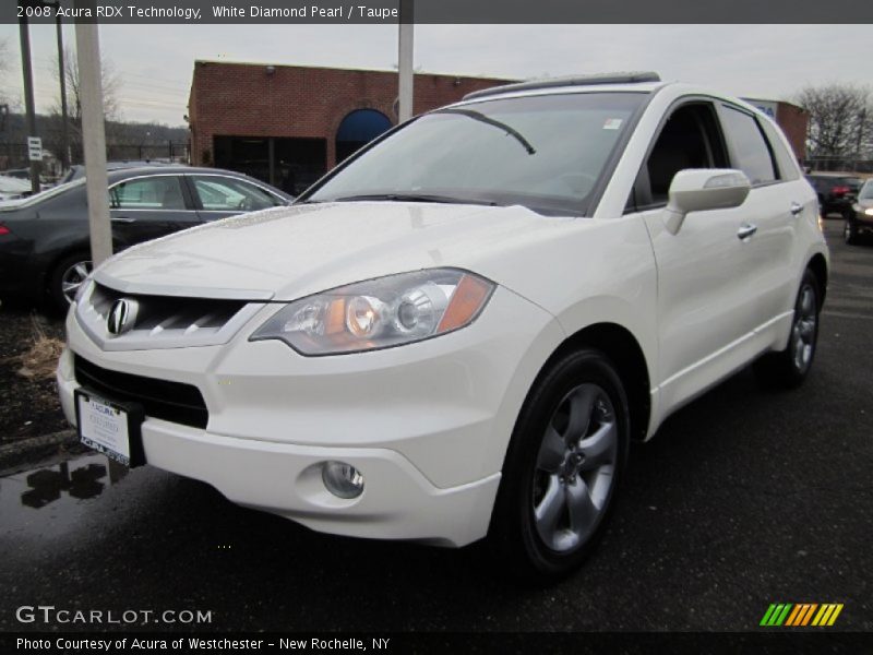 White Diamond Pearl / Taupe 2008 Acura RDX Technology