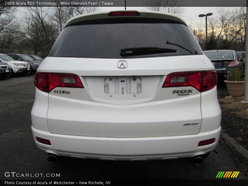 White Diamond Pearl / Taupe 2008 Acura RDX Technology