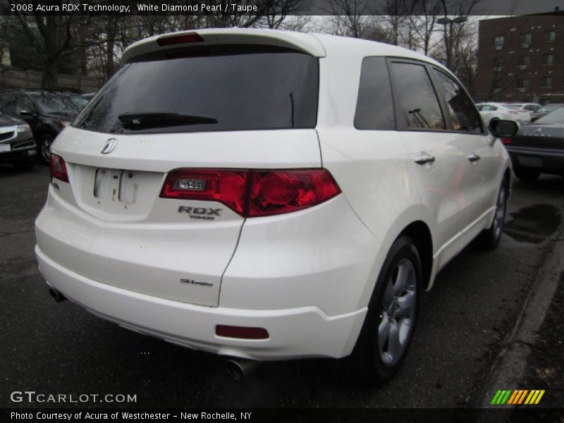 White Diamond Pearl / Taupe 2008 Acura RDX Technology