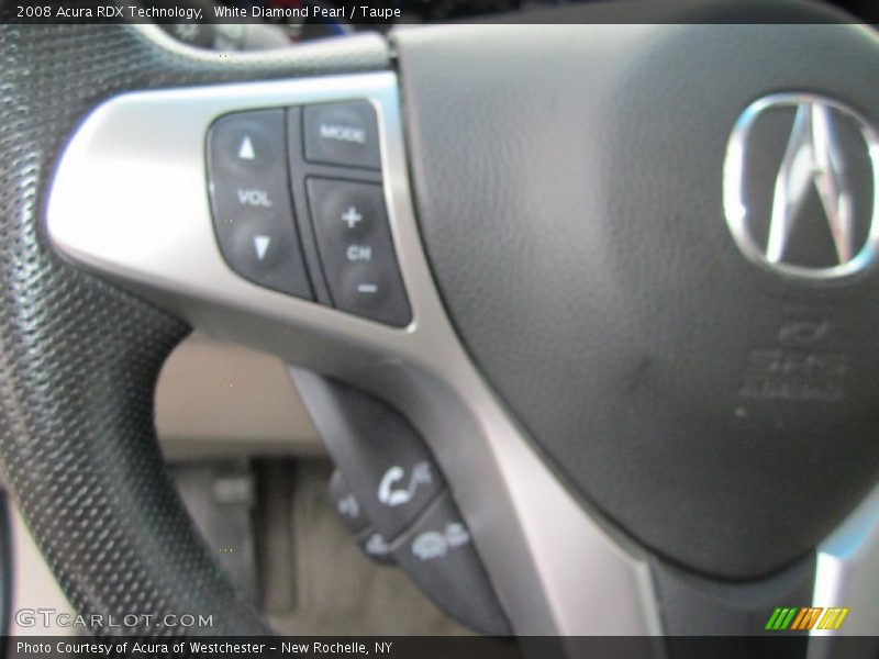 White Diamond Pearl / Taupe 2008 Acura RDX Technology