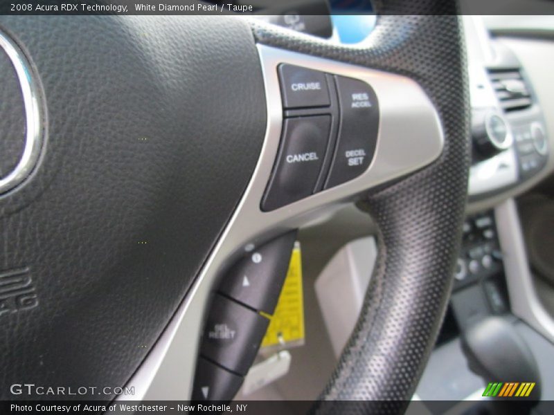 White Diamond Pearl / Taupe 2008 Acura RDX Technology