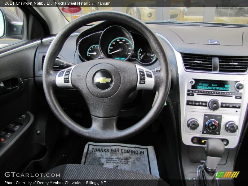 Mocha Steel Metallic / Titanium 2011 Chevrolet Malibu LT