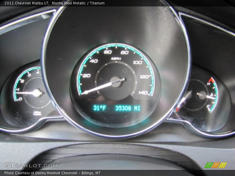 Mocha Steel Metallic / Titanium 2011 Chevrolet Malibu LT