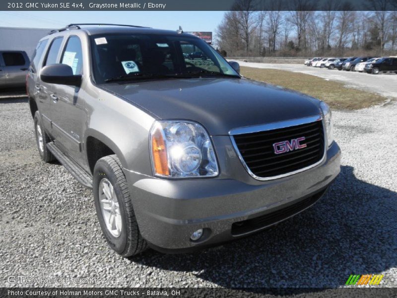 Graystone Metallic / Ebony 2012 GMC Yukon SLE 4x4