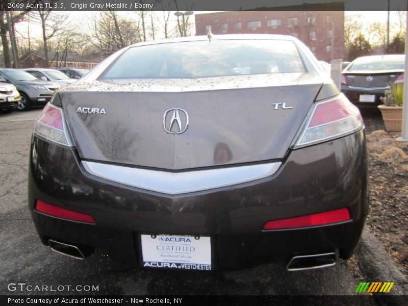 Grigio Gray Metallic / Ebony 2009 Acura TL 3.5