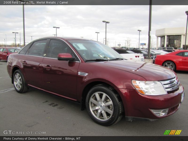 Merlot Metallic / Camel 2008 Ford Taurus SEL