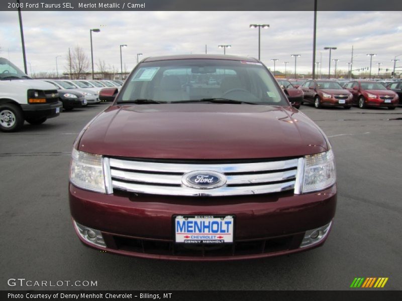 Merlot Metallic / Camel 2008 Ford Taurus SEL