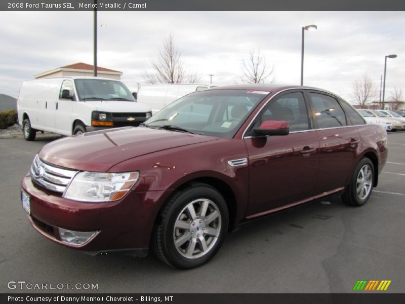 Merlot Metallic / Camel 2008 Ford Taurus SEL
