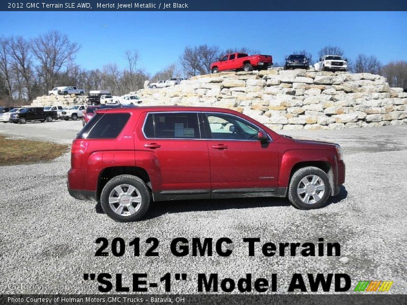 Merlot Jewel Metallic / Jet Black 2012 GMC Terrain SLE AWD