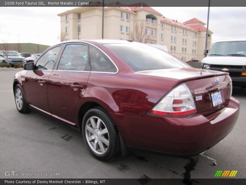 Merlot Metallic / Camel 2008 Ford Taurus SEL