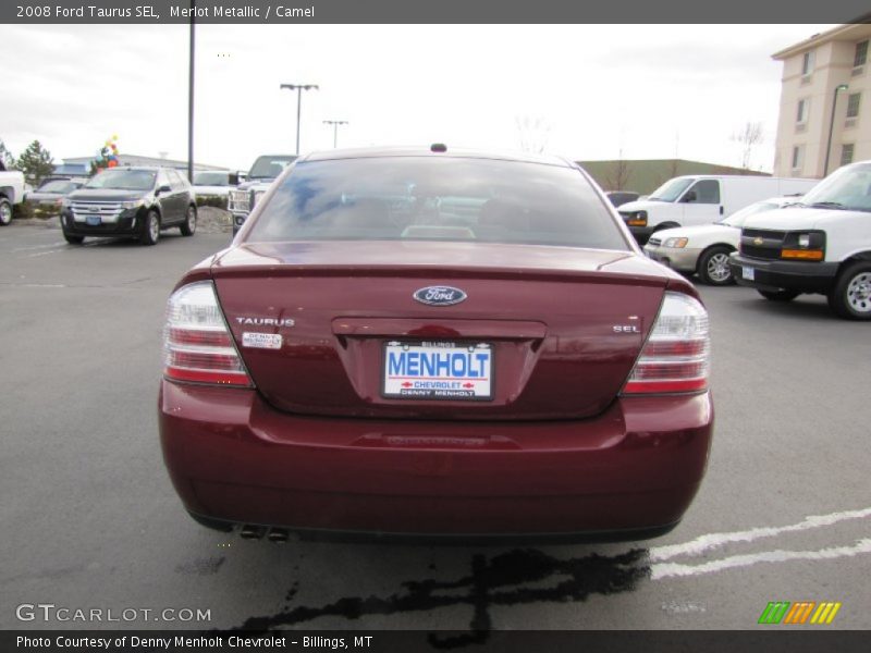 Merlot Metallic / Camel 2008 Ford Taurus SEL
