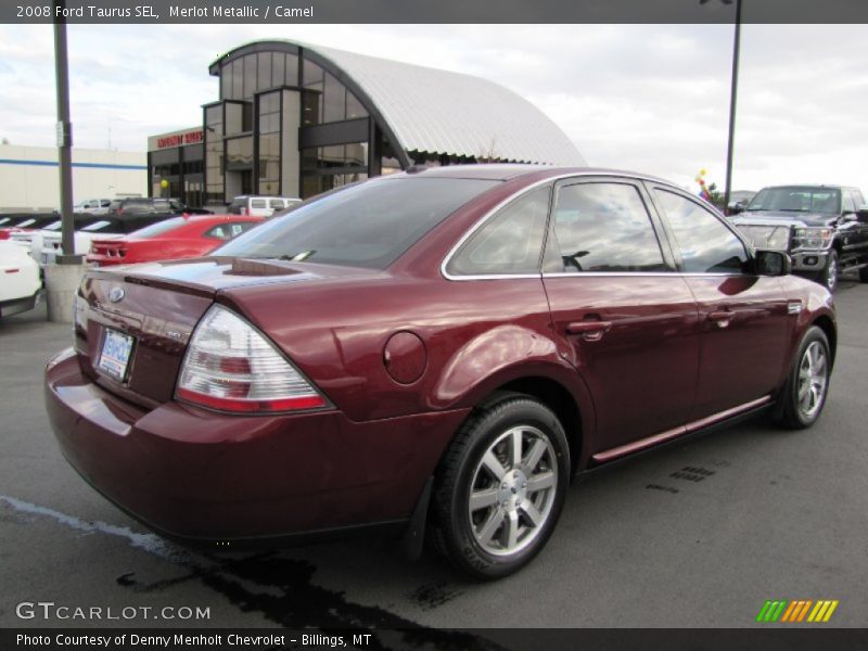 Merlot Metallic / Camel 2008 Ford Taurus SEL