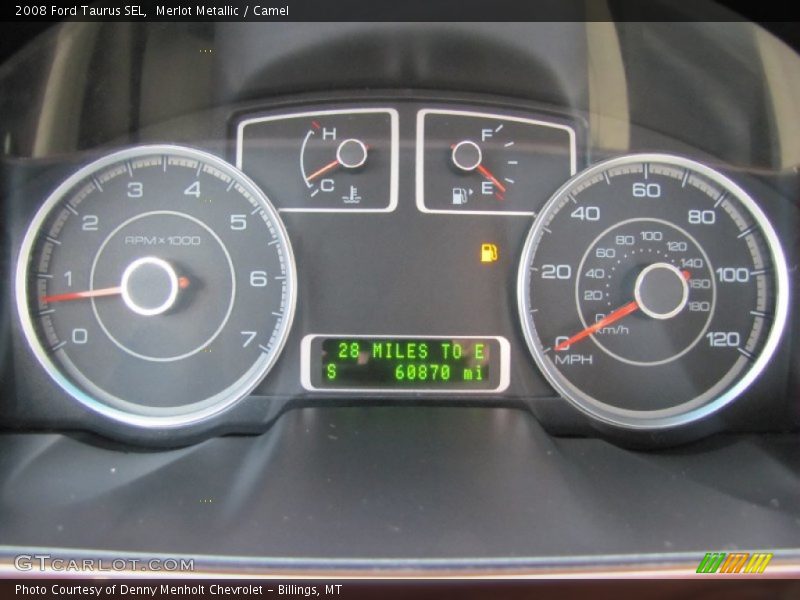 Merlot Metallic / Camel 2008 Ford Taurus SEL