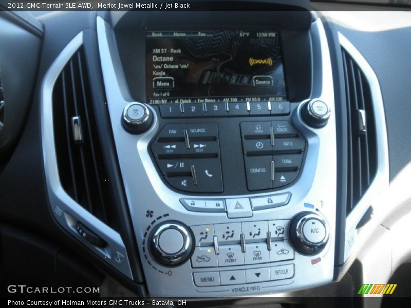 Merlot Jewel Metallic / Jet Black 2012 GMC Terrain SLE AWD