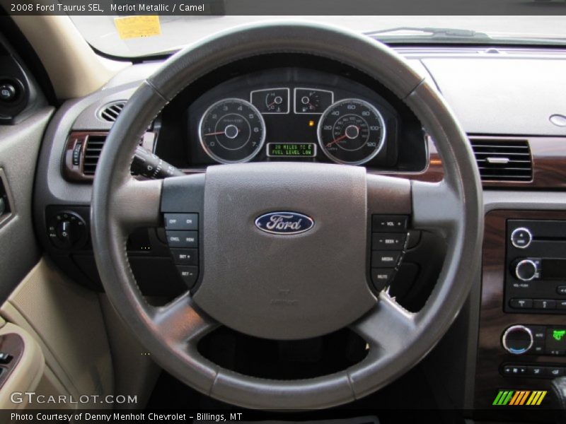 Merlot Metallic / Camel 2008 Ford Taurus SEL